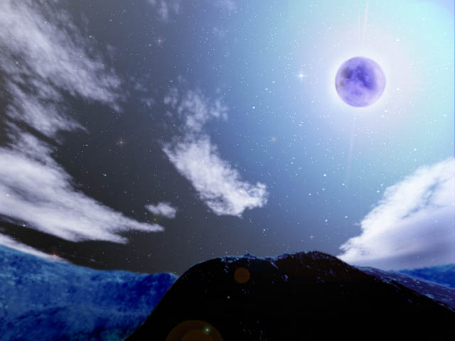The indigo-blue